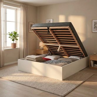 Weber Industries Cama arc&oacute;n de 2 plazas, blanco, 140x190 cm
