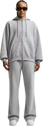 Nike Studio Fleece Full-Zip Hoodie - Dames - Sport - Grijs - Maat: XL Fleece