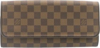 Louis Vuitton Twin Handbag Damier Brown Canvas Bag (Pre-Owned)