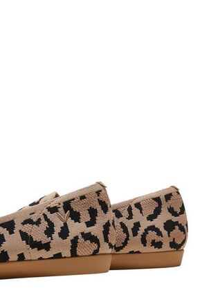 Vivaia Water-Repellent Square-Toe Loafers in Dark Leopard at Nordstrom, Size 5.5
