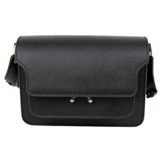 Marni Pre-owned Cross Body Bags, female, Black, Size: ONE SIZE Pre-owned Trunk Mini Shoulder Crossbody Bag