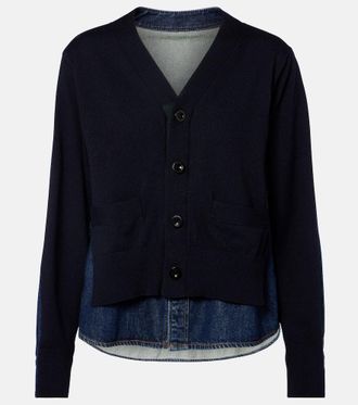 sacai Cardigan in misto cotone