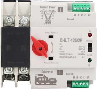 OEM Interruptor De Transferencia Autom&aacute;tica, Interruptor De Doble Alimentaci&oacute;n Ign&iacute;fugo Para Centros Comerciales Con Ac230v (100a)