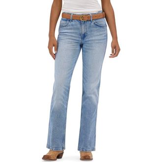 Wrangler Wrancher High Waist Bootcut Jeans in Frosty Silver at Nordstrom, Size 27 X 31