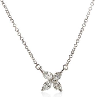 Tiffany & Co. Pre-Owned Tiffany & Co. Platinum Diamond Small Model Victoria Pendant