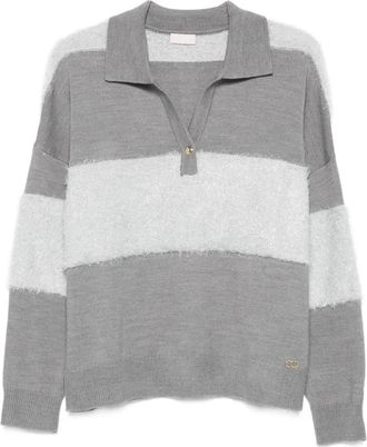 Liu Jo Maglione a righe - Grigio