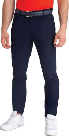Calvin Klein Mens Genius 4-Way Stretch Slim Fit Trousers - Dark Navy - 30R