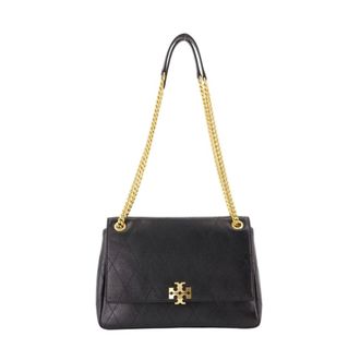 Tory Burch Charlie Quilted Shoulder Bag - female - Tory Burch - Shoulder Bags - Black - ONE SIZE - Bags