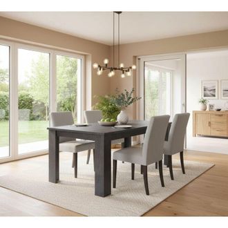 Dmora Tavolo Allungabile - 12 Posti Allungabile, Grigio Ardesia, -, 210x90x75h cm Tulcan