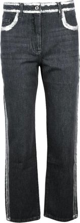 Patrizia Pepe Jeans, Dames, Zwart, W26, Katoen, Straight Jeans