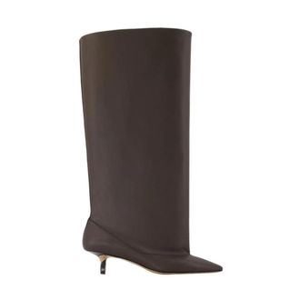 Jacquemus Schoenen, Dames, Bruin, 38 EU, Leer, 45mm The High Tourni Laarzen