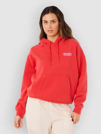 Rip Curl Ocean Break Heritage Sudadera con Capucha rojo