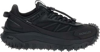 Moncler Black Solid Trailgrip Sneakers