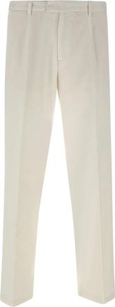 BRIGLIA 1949 Margutta D Broeken - Heren - Straight fit broeken - Wit - XS - Katoen - Broeken