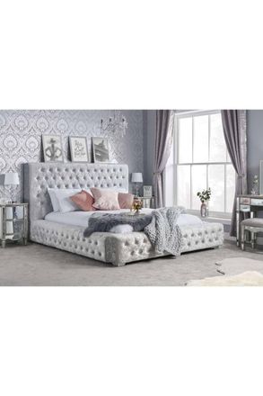Birlea Grande Bed in Grey | Size: Super King