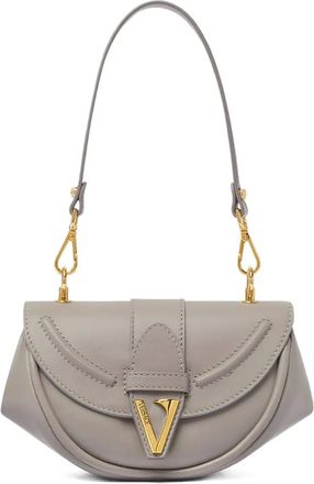 Versace Borsa a spalla Virtus piccola in pelle - 1EG3V GRAY