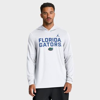 Jordan Brand Mens Jordan Brand White Florida Gators 2025 Sideline Performance Long Sleeve Hoodie T-Shirt at Nordstrom, Size Xxx-Large