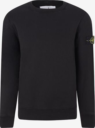 Stone Island Sweatshirt mit Rundhalsausschnitt aus bestickter Baumwolle