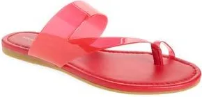 Stuart Weitzman Remy Toe Strap Sandal in Poppy at Nordstrom Rack, Size 9.5