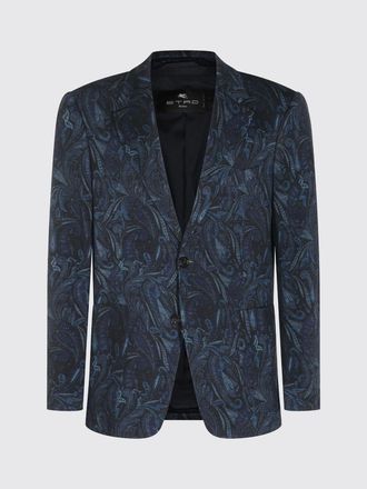 Etro Jacket Men color Navy