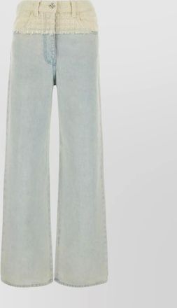 Givenchy high waist wide-leg denim trousers