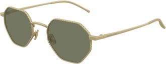 Bottega Veneta BV1471S 003 Mens Sunglasses Gold Size 51