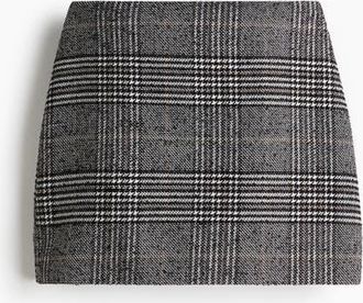 H&M Mini Skirt in Black/plaid at Nordstrom, Size 16