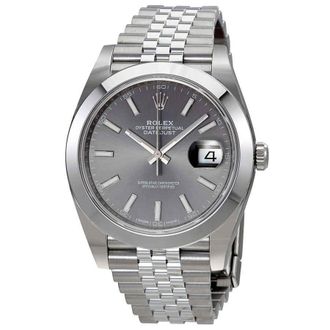 Rolex Oyster Perpetual Datejust Rhodium Dial Automatic Mens Jubilee Watch 126300RSJ