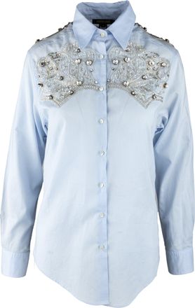 Roberto Cavalli Crystal Embellished Shirt - 00s