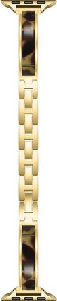 Posh Tech Addison Stainless Steel & Resin Apple Watch Bracelet Watchband in Gold/Tortoise at Nordstrom