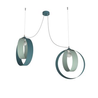 Lumicom Shell L&aacute;mpara De Techo 2 Luces Bicolor Matt