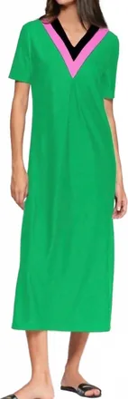 Vilagallo Punto Fluido Dress In Green