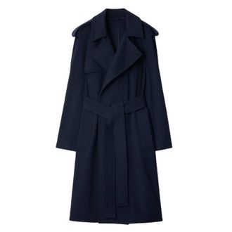 Burberry Cashmere Wrap Belted Trench Coat, Brand Size 10 ( US Size 8 )