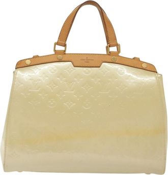 Louis Vuitton Blair Monogram Vernis Beige Patent_Leather Bag (Pre-Owned)