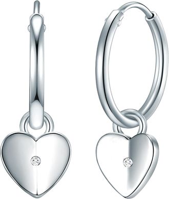 Lulu & Jane Womens Earrings Sterling Silver - One Size
