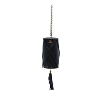 Chanel Pre-owned Vintage Lamsleer Tassel Clutch - Dames - Pre-owned - Zwart - Maat: ONE Size Leer
