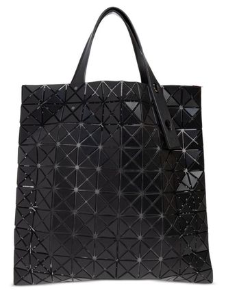 Bao Bao Issey Miyake Black Prism Glossy Geometric Polyester Tote Bag