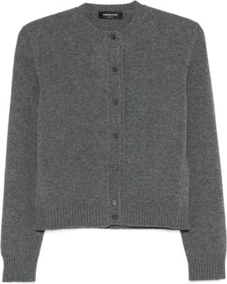 Fabiana Filippi Truien & Vesten, Dames, Grijs, M, Nylon, Elegant Silk & Nylon Sweater