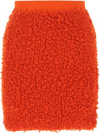 Bottega Veneta Red Wool Blend Skirt