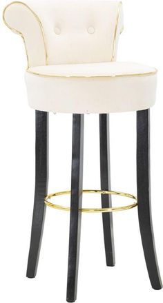 Mauro Ferretti Taburete De Bar Luxy Crema Cm 46x48x96