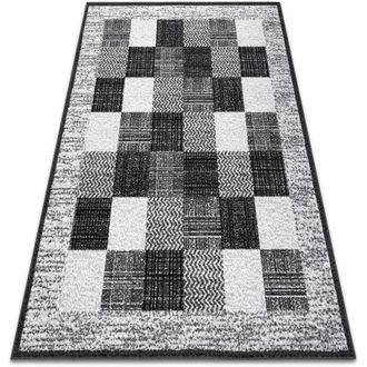 RugsX Tappeto bcf Morad rafia Rettangoli, geometrico - grigio grey 200x300 cm