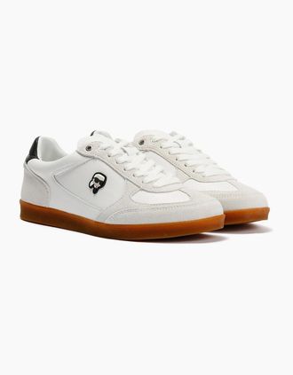 Karl Lagerfeld Womens Karl Lagerfeld Kandidate NFT Leather Womens White Trainers - Size: 6