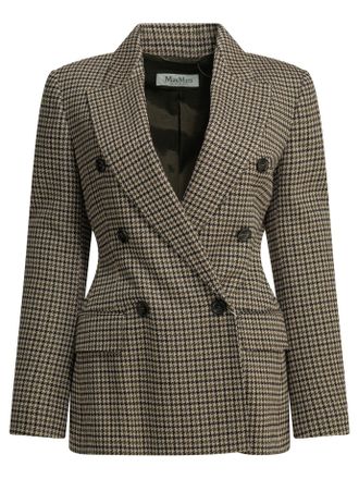Max Mara Blazer doppiopetto pied de poule di Max Mara