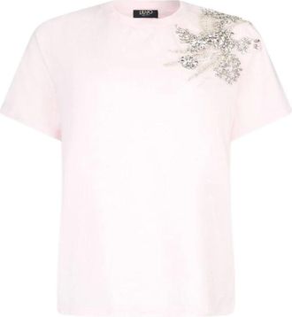 Liu Jo Better T-shirt - Dames - Tops - Roze - Maat: M Katoen