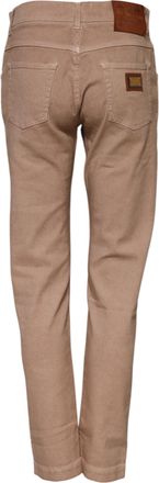 Dolce & Gabbana Womens Cotton-Elastane Boyfriend Jeans Brown