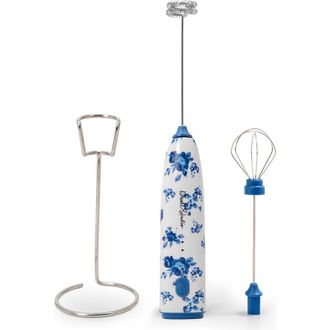 Dwell Studio Printed Milk Frother Set in Blue Floral Print at Nordstrom Rack