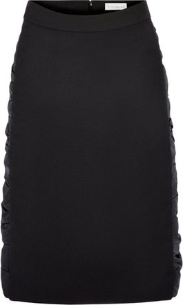 Nina Ricci Midi wollen rok - Dames - Midirokken - Zwart - S - Wol - Rokken
