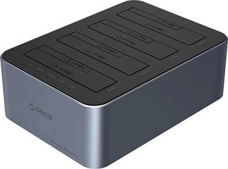 OEM Estaci&oacute;n De Acoplamiento Orico 6646c3-c Para 4 Discos Con Funci&oacute;n De Clonaci&oacute;n Sin Conexi&oacute;n, Compatible Con Hdd/ssd Sata De 2,5/3,5 - Gris