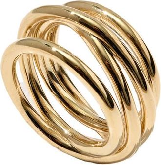 Otiumberg Twine 14kt Gold Vermeil Ring - H (UK H / US 4.25)