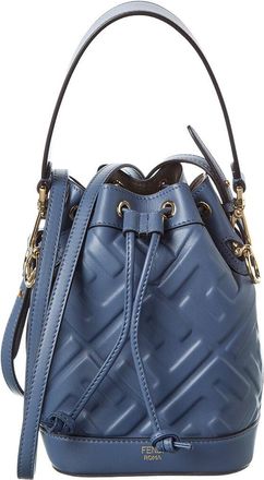 Fendi Fendi Mon Tresor Mini Leather Bucket Bag